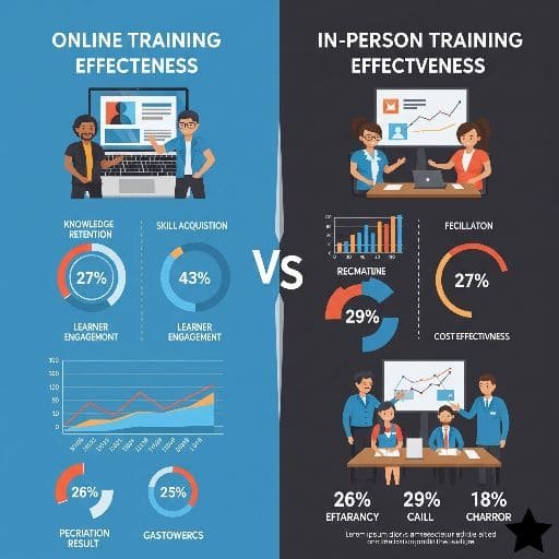 Wie kann man die Effektivität von Online-Trainings im Vergleich zu Präsenzschulungen messen?