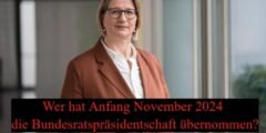 Wer hat Anfang November 2024 die Bundesratspräsidentschaft übernommen?