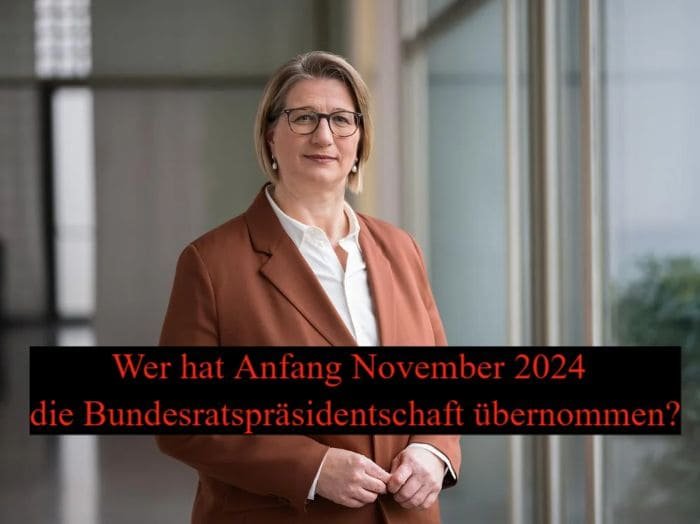 Wer hat Anfang November 2024 die Bundesratspräsidentschaft übernommen?
